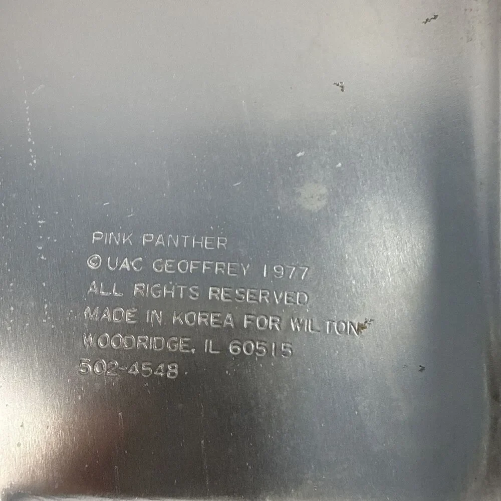 Vintage Pink Panther 1977 Wilton 502-4548 Aluminum Cake Pan Mold 16
